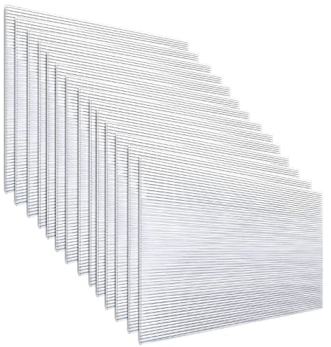 Jiubiaz Hohlkammerstegplatten für Gewächshaus Garten Treibhaus Ersatzplatten 14x Polycarbonat Doppelstegplatte (1210 x 605 x 4mm | 10,25 m²