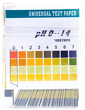 WOOXGEHM 2er-Pack PH-Teststreifen, Universelle PH-Teststreifen von 0 Bis 14 Für Die PH-Überwachung von Wasser, Wein, Speichel, Urin, Boden, Tiernahrung, Aquarien, Trinkwasser Und Ernährung