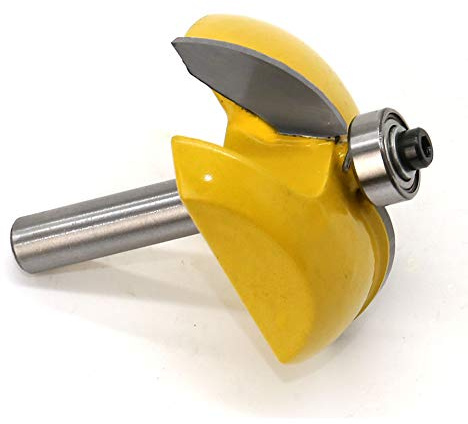 BCOMFY Juego de Brocas for enrutador de Puerta de Armario con Panel Elevado de vástago de 8mm, Cortador for carpintería, Brocas for enrutador de carpintería, Broca de carburo for Puerta, Cuchillo