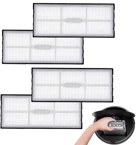4 Stück Filter Zubehör für Roborock S8/S8+/S8 Pro Ultra/S7/S7 Maxv Etc | Roboter-Staubsauger-Filter-Zubehör-Kit,HEPA-Filter G20 Kehrroboter Ersatzteile Ersatzteil