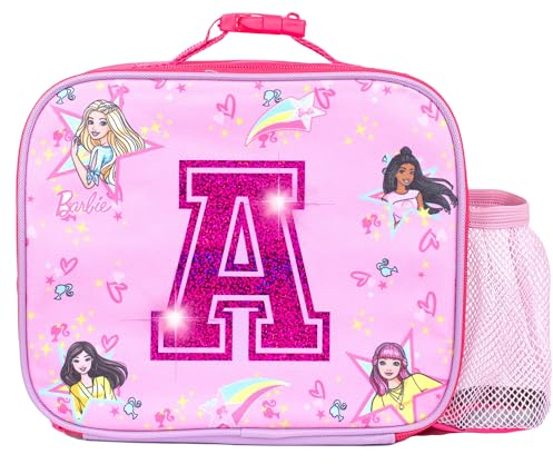 Barbie Personalised Children's Lunch Bag - Insulated School Bag for Girls - Pink