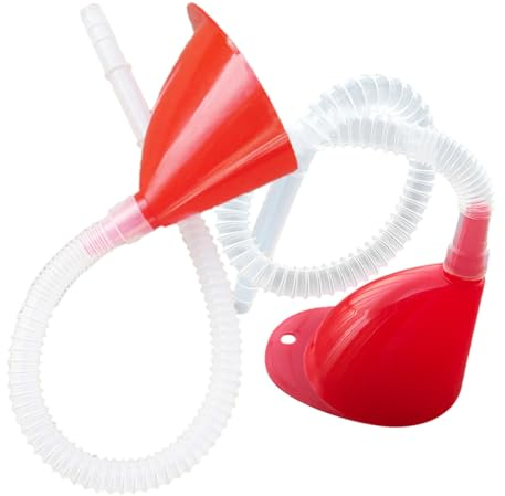 PartyKindom Imbuto Per Olio Flessibile Extra Lungo, Set Da 2 Pezzi Per Travaso Carburante e Olio Motore, Accessorio Automobilistico Versatile Per Auto e Moto, Tubo Trasparente Beccuccio Smussato
