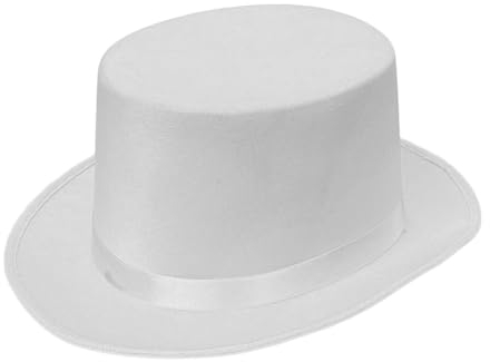 Pnuokn Zylinderhut, Vintage-Fedora-Hut, viktorianisches Alter, kurze Krempe, Western-Zauberhut, vielseitiger Trilby-Zylinder für Abendessen, Outdoor, Freizeitkleidung, Gestrickter Stoff, 1-2