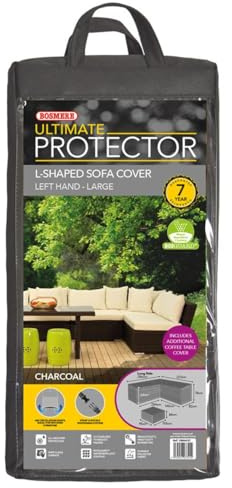 Bosmere Ultimate Protector (Modular) L Shaped Dining Cover Left Side Long Large Charcoal UM663C