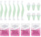 LaWink Sensitive Skin Eyebrow Wax Strips Cold 24 Strips with 4 Caming Oil Wipes Hair Removal Strips
