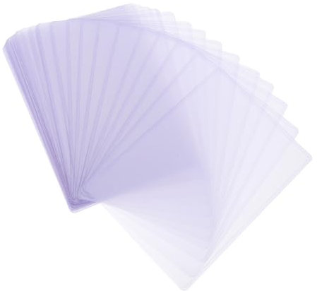 Operitacx 30 Stück B6 Hartplastik Schutzhüllen Transparent Mit Verstärkten Kanten Kartenhalter Fotoschutz Für Büro Und Ausstellung