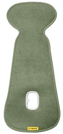 Aeromoov Air Layer Baby Sitzauflage - Antischwitz - Gruppe B - Green Moss | Baby Sitzauflage, Einlage, Für Autositz oder Kinderwagen, Antischwitz, Sommerbezug, Bio-Baumwolle