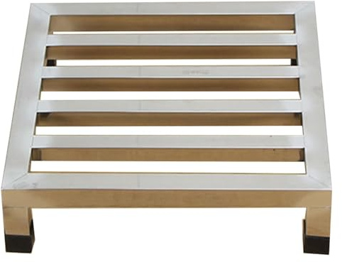 Scaffalatura a strato singolo in acciaio inox, staffa per unità CA esterna, a prova di umidità, per garage, magazzini, cucine e negozi (45 x 45 x 10 cm)