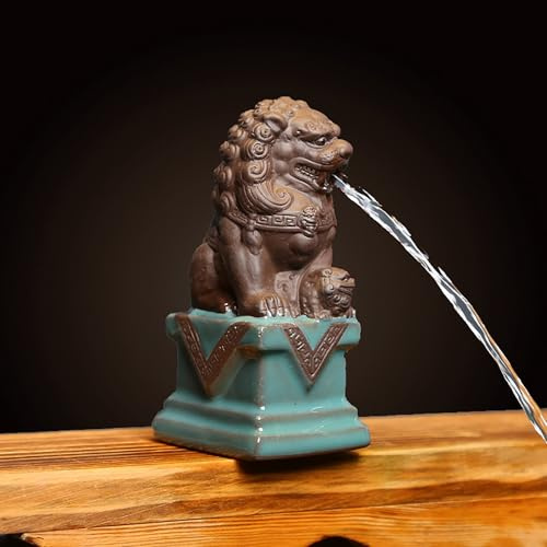 ZYZSY Gargouille en Forme de tête de Lion, cracheurs d'étang pour Petits étangs, Sortie De Circulation De Fontaine, pour Aquarium à Poissons Koi et Jardins Aquatiques