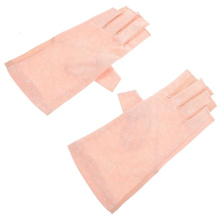 NOLITOY Guantes Protección UV para Manicura de Salón Guantes de Protección UV de Uñas para Uso Salón