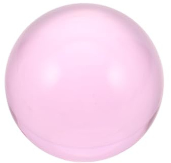 ZUNOXAZ Jongleringsboll Rosa Resin för Vuxna Nybörjare Transparent Kristallboll för Akrobatik Scenuppträdanden Cirkusfest