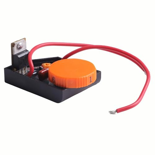 Homeponnew Regolatore di velocità di ricambio per smerigliatrice angolare, regolatore a 6 velocità, in plastica, compatibile con utensili elettrici