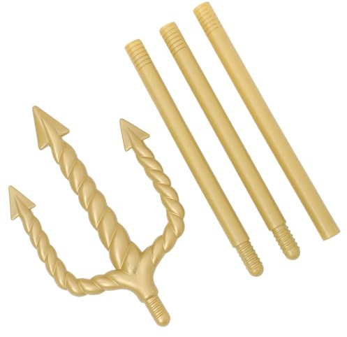 Veemoon Decorazione di Halloween Forcone da Diavolo in Plastica Robusta e Stabile, Accessorio Cosplay per Feste a Tema e Spettacoli Teatrali, Forchetta Demone Portatile Facile