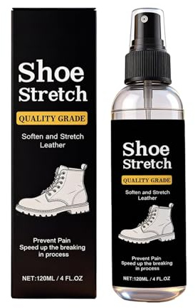Shoe Stretcher Spray, Leather Softener Liquid, Bottle with Comfort, Kit for Adults, Footwear Supplies, 120ml Professional Softening Stretching Relief Spray for Shoes Boots Heels Friends Men Women Home