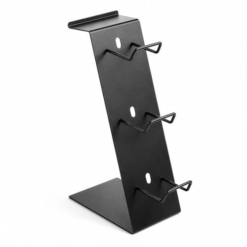 GREENSAPPIRE Headphone Stand with Controller Holder, Desk Headset Stand with Aluminum Support Bar, Gaming Accessories Organizer for Headphones, Game Controllers, Switch, iPad & Mobile Phone (Black)