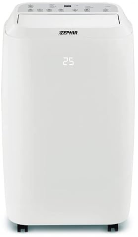 CONDIZIONATORE PORTATILE ZEPHIR ZPO12000H 1200 BTU POMPA CALORE GAS R290 LIBERA INSTALLAZIONE BIANCO CLASSE A+/A++ (Ricondizionato)