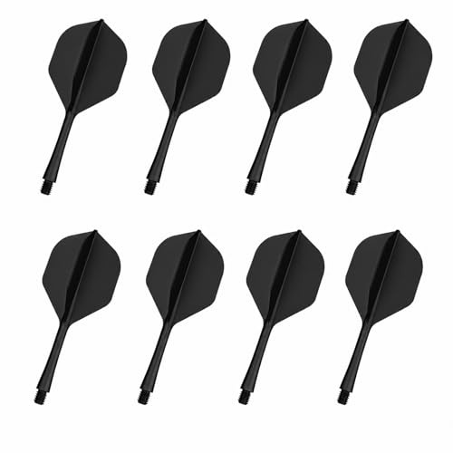 Carehabi Ailettes pour Fléchettes avec Tiges, Accessoire Monobloc | Design intégré anti-chute. Cette ailette flechette moulée avec tige flechette ne se détache pas pendant l'entraînement.