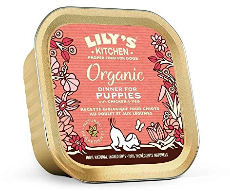Lily's Kitchen Nassfutter mit Bio-Rezeptur für Welpen chicken flavor, 11 x 150 g (1650 g)