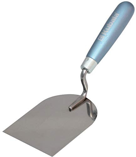 Truelle de stucateur largeur en acier 100mm, manche en bois