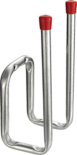 Connex Stiefelhaken 190 x 125 x 90 mm - Belastbar bis 40 kg - Mit schützender Gummikappe - verzinkt / Universalhaken / Montagehaken für Garage / Werkstatthaken / Ordnungshelfer / DY222023 Rot/silber | Belastbar bis 40 kg – Mit schützender Gummikappe – Universalhaken – Montagehaken für Garage – Werkstatthaken
