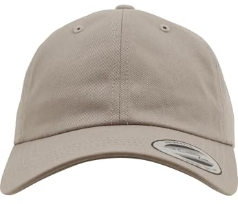 Flexfit Unisex Profile Cotton Twill Keps, Beige, one size