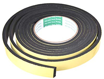 sourcing map Ruban d'étanchéité Joint Mousse Adhésive Bande Pour Fenêtre Porte Isolation 20mm Large 5mm Épais 3 M Long