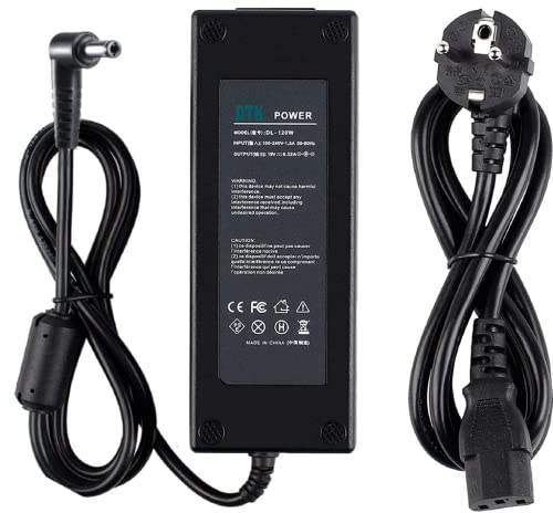 DTK 19V 6.32A 120W Cargadores y adaptadores para portátiles y netbooks para ASUS Cargadore Portátile Netbook Ordenador Computadora AC Laptop Adaptador Cargador Connector:5.5 x 2.5mm