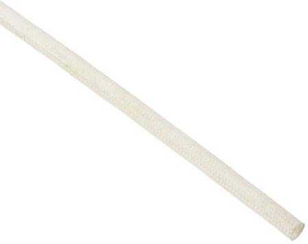 sourcing map Isolation Tresse Manchon 16.4Pied-2.5mm Silicone Beige | Fibre Verre, Manchon