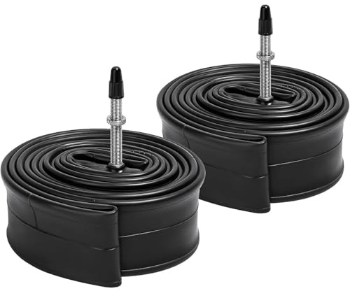 YunSCM 2PCS 57-584 27.5 Zoll Schlauch 27.5x1.75/1.90/1.95/2.10/2.125/2.25/2.35/2.40 FV48MM Valve Presta-Ventil, kompatibel 27.5 Zoll Fahrradschlauch/Kinderfahrrad/E-Fahrrad Schlauch 27.5x1.75/2.40