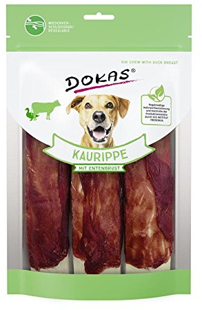 Dokas Kaurippe mit Entenbrustfilet | 10x 210g Hundesnacks
