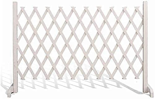 GXBCS Beeteinfassung Zaun Zierzaun Palisaden Für Garten Palisade Rasenkante Teleskop-Geländer-Garten-Dekorations-Zaun-Trennwand, die Haustiere hereinlassen lässt 1030(Color:White;Size:70cm)