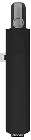 Doppler Protect Duo Regenschirm in Schwarz I Stabiler Taschenschirm I Auf- / Zu-Automatik I Leicht zu Öffnen & zu Schließen I Carbonsteel-Technik I Robust & sicher bei Regen & Wind