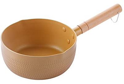 HODAGES Stock Pot, Snow Pan, Food Supplement Pot, Casserole, Medical Stone Layer, Cooking Stockpot,Pink-22CM (Gold 22CM)