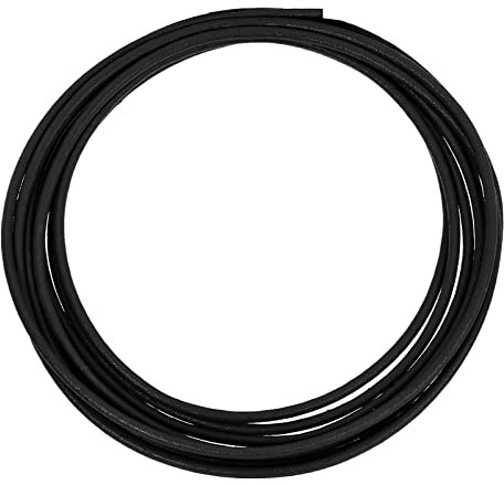 Rebower Silicone Fibra Vetro Manicotto Isolato Cavo Protezione Tubo - 16Ft-4mm / Nero