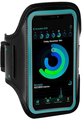 ONEFLOW Sportarmband, mobiltelefonskal kompatibelt med Xiaomi Redmi 13C/Poco C65, armväska, fitnessarmband, sport, löparmband, utomhus, mobiltelefonfodral, jogging, armhållare, smartphone, mobilficka,