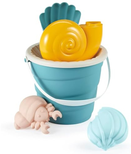 Ecoiffier Spielzeug – 309 – mit Muschel gefülltes Wasser 17 cm 2 Sandformen – Spiele im Freien – Spiele für Kinder – Strandspiele – ab 18 Monaten