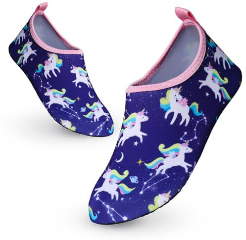 YloveM Zapatos de Agua para Niñas Niños Acuáticos Antideslizantes Zapatos de Playa para Bebé Verano Calzado Descalzo de Piscina Surf Jardín Piscina