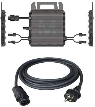 Wechselrichter 800 Watt. Marstek M2-800, 800 W für Balkonkraftwerke, WiFi, APP, Schuko Kabel 3m. 10 Jahre Garantie. Microwechselrichter