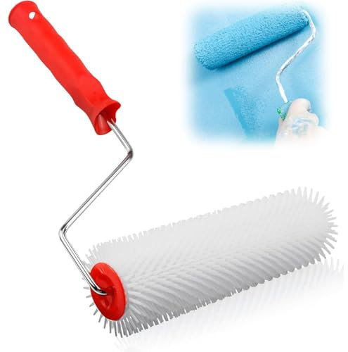 YOYEAH Rullo di sfiato per Composto livellante 23 cm - Rullo di sfiato e Composto livellante a Rullo a Spillo per Rivestimenti per Pavimenti.