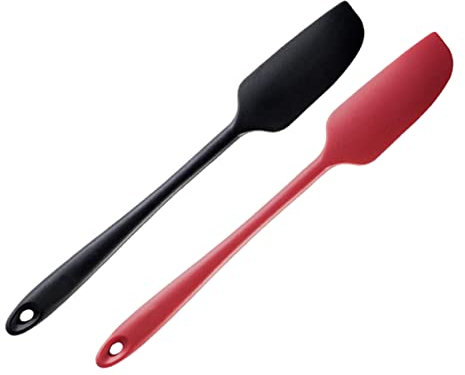 PRETYZOOM 2pezzi Spatola in Silicone Multifunzione Pz Manico Lungo Raschietto Per Crema Utensile Da Cucina Resistente Al Calore Per Dolci Torte Pasta Di Zucchero