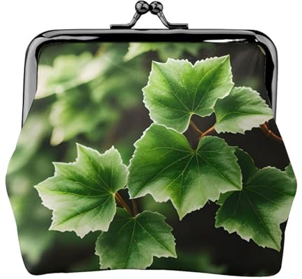 Porte-monnaie en forme d'arbre en fleurs de lierre pour les festivals et les occasions spéciales, noir, One Size, Art déco