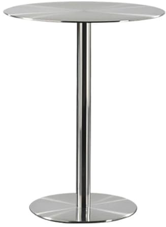 Preferspace Runder Stehtisch aus Edelstahl for Balkon, Garten, Zuhause, Festliche Anlässe und Events(60cm/23.6in)