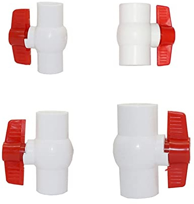 AUOQKQUT Garden Plumbing 20/25/32/40mm Pipe PVC Ball Valve PVC Pipe Agricultural Tools Greenhouse Garden Irrigation Plumbing Pipe Fittings 1 Piece (Color : Blue)