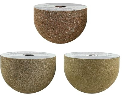 Accesorio de herramienta rotativa muela piedra for amoladoras angulares, taladros eléctricos manuales, abrasivo esmeril con cabezal en forma hongo(100 Grit)