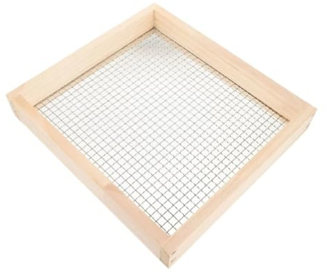 Trädgårdssil Träjord Trädgårdsredskap Solid Grus Sifter Kompostskärm for stenrengöring