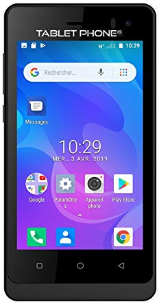 Lexibook - MFS100FR - Smartphone Portable Débloqué Compact - (Ecran : 4 - 4 Go/512 MB RAM - Android) Couleur aléatoire (Noir/Blanc/Rouge)