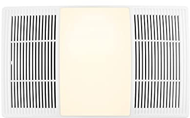 Broan-NuTone FG80HBS Heater Ventilation Grille/Cover with Dimmable LED and Color Adjustable CCT Lighting, for Bathroom Fans, 80 CFM