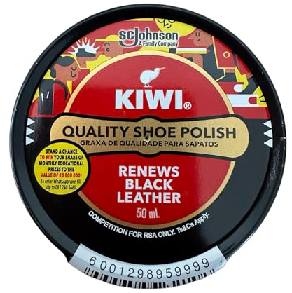 3 X Kiwi Shoe Polish Black (50ml)