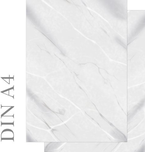 Briefpapier Marmor grau/weiß Motivpapier beidseitig bedruckt 50 Blatt DIN A4 90 g/m² 5492