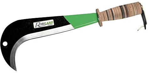 Roncola italiana con manico in pelle